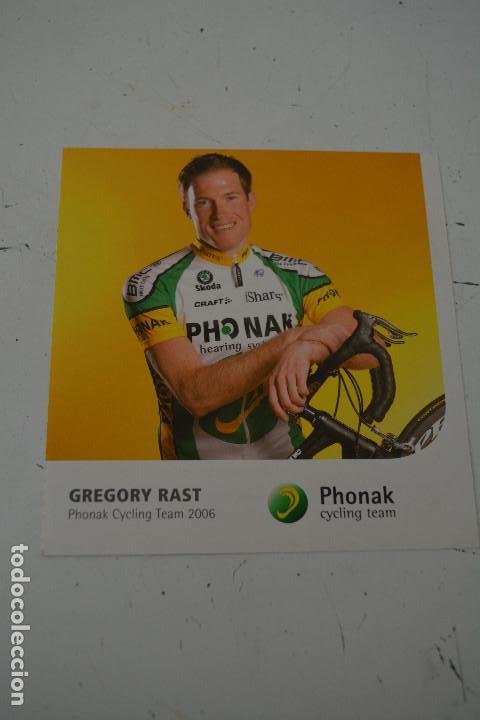 Coleccionismo deportivo: POSTAL DEL CICLISTA GREGORY RAST (PHONAK) - Foto 1