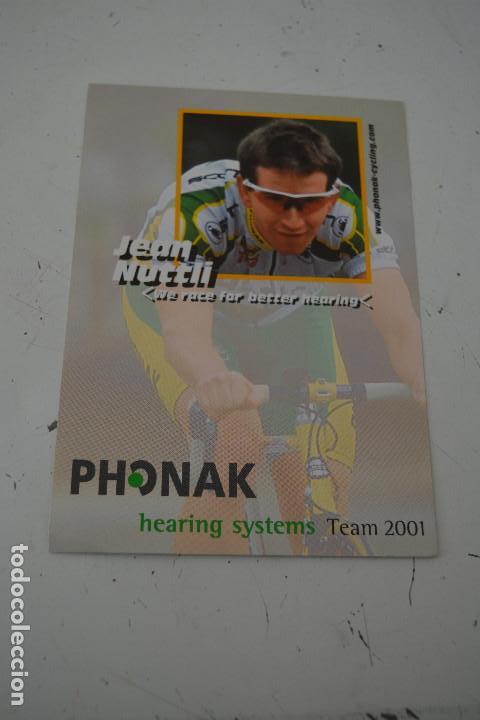 Coleccionismo deportivo: POSTAL DEL CICLISTA JEAN NUTTLI (PHONAK) - Foto 1