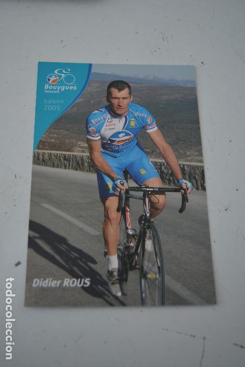 Coleccionismo deportivo: POSTAL DEL CICLISTA DIDIER ROUS (BOUYGUES) - Foto 1