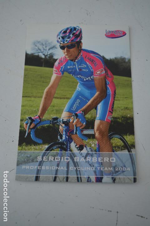Coleccionismo deportivo: POSTAL DEL CICLISTA SERGIO BARBERO (LAMPRE) - Foto 1