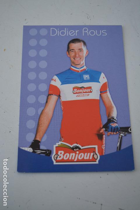 Coleccionismo deportivo: POSTAL DEL CICLISTA DIDIER ROUS (BONJOUR) - Foto 1