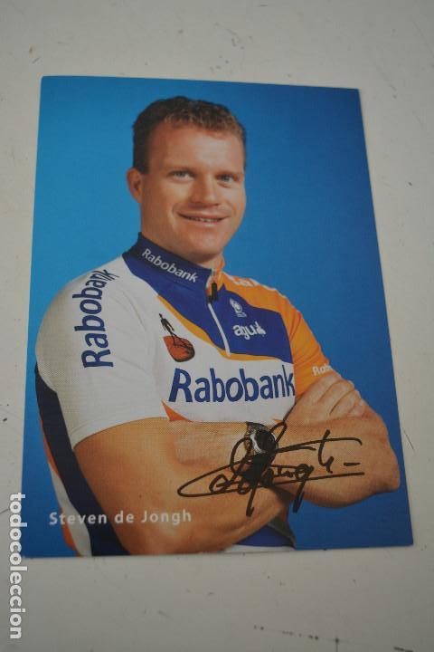 Coleccionismo deportivo: POSTAL DEL CICLISTA STEVEN DE JONGH (RABOBANK) - Foto 1