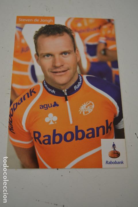 Coleccionismo deportivo: POSTAL DEL CICLISTA STEVEN DE JONGH (RABOBANK) - Foto 1