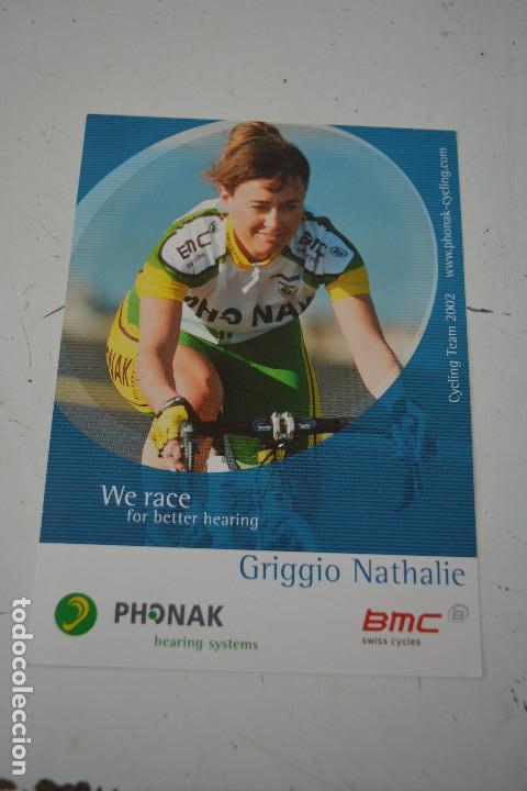 Coleccionismo deportivo: POSTAL DE LA CICLISTA NATHALIE GRIGGIO (PHONAK) - Foto 1
