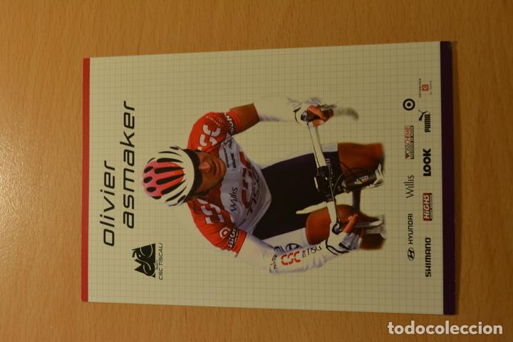 Coleccionismo deportivo: POSTAL DEL CICLISTA OLIVIER ASMAKER (CSC) - Foto 2
