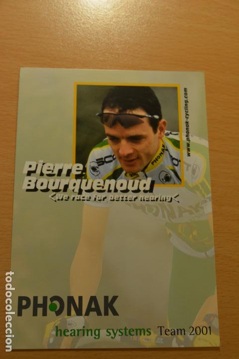 Coleccionismo deportivo: POSTAL DEL CICLISTA PIERRE BOURQUENOUD (PHONAK) - Foto 1