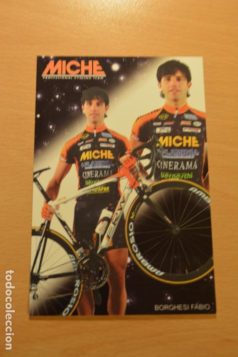 Coleccionismo deportivo: POSTAL DEL CICLISTA FABIO BORGHESI (MICHE) - Foto 1