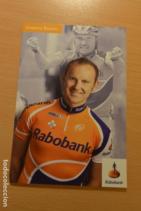 Coleccionismo deportivo: POSTAL DEL CICLISTA GRAEME BROWN (RABOBANK) - Foto 1
