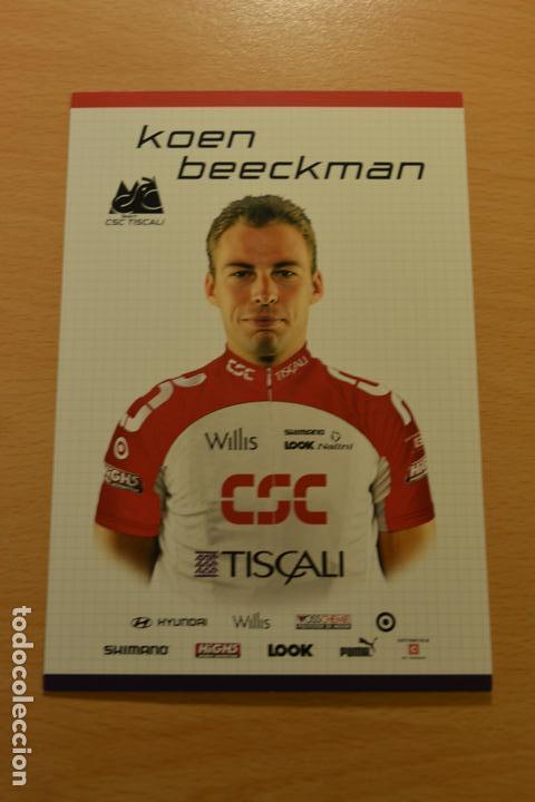 Coleccionismo deportivo: POSTAL DEL CICLISTA KOEN BEECKMAN (CSC) - Foto 1