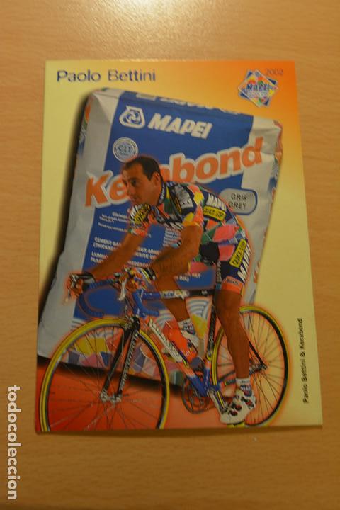 Coleccionismo deportivo: POSTAL DEL CICLISTA PAOLO BETTINI (MAPEI QUICK STEP) - Foto 1
