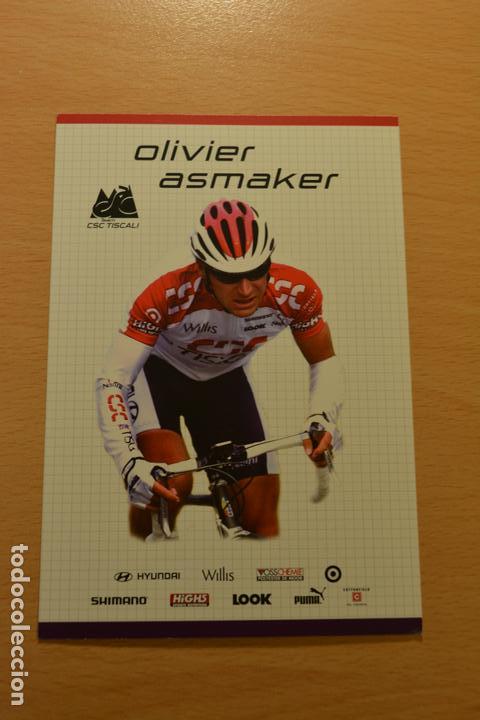 Coleccionismo deportivo: POSTAL DEL CICLISTA OLIVIER ASMAKER (CSC) - Foto 1