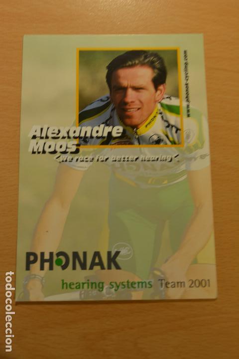 Coleccionismo deportivo: POSTAL DEL CICLISTA ALEXANDRE MOOS (PHONAK) - Foto 1