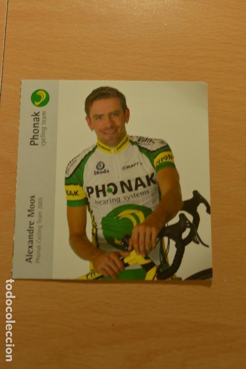 Coleccionismo deportivo: POSTAL DEL CICLISTA ALEXANDRE MOOS (PHONAK) - Foto 1