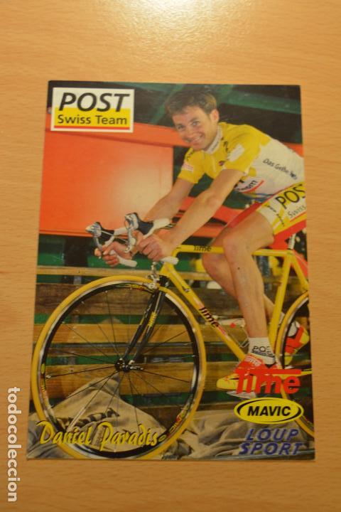 Coleccionismo deportivo: POSTAL DEL CICLISTA DANIEL PARADIS (POST SWISS) - Foto 1