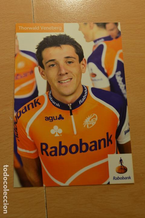 Coleccionismo deportivo: POSTAL DEL CICLISTA THORWALD VENEBERG (RABOBANK) - Foto 1