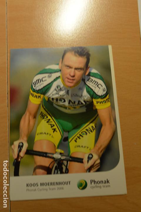 Coleccionismo deportivo: POSTAL DEL CICLISTA KOOS MOERENHOUT (PHONAK) - Foto 1