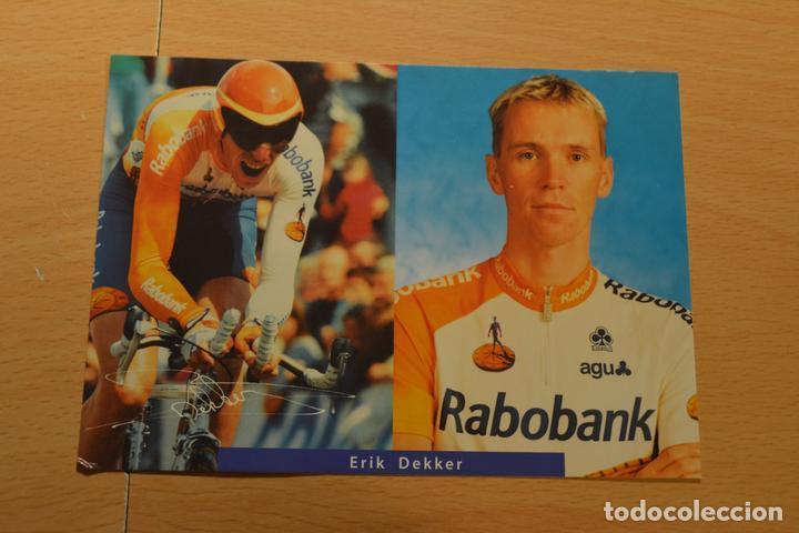 Coleccionismo deportivo: POSTAL DEL CICLISTA ERIK DEKKER (RABOBANK) - Foto 1