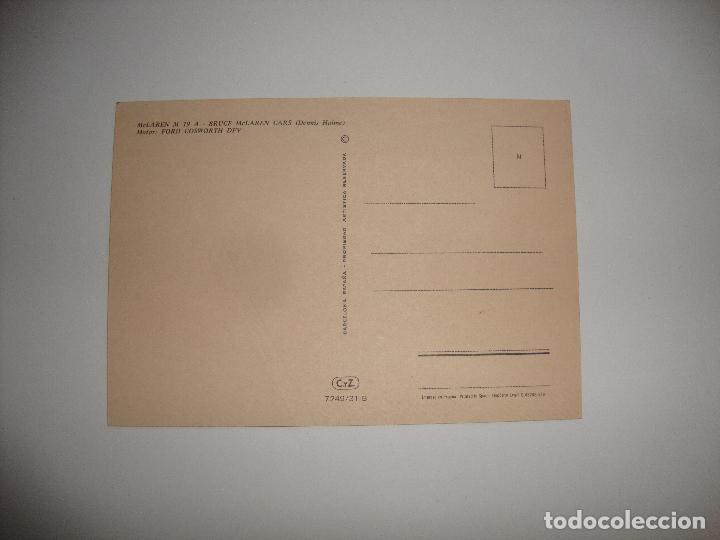Coleccionismo deportivo: POSTAL COCHE McLAREN - Foto 2