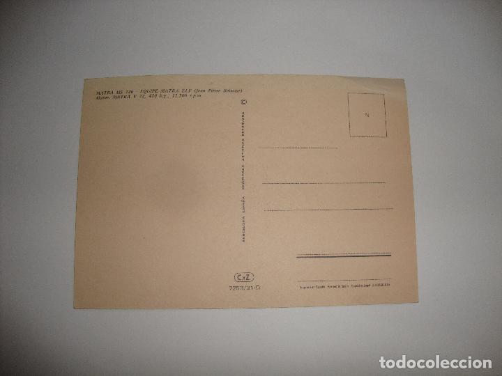 Coleccionismo deportivo: POSTAL COCHE MATRA - Foto 2