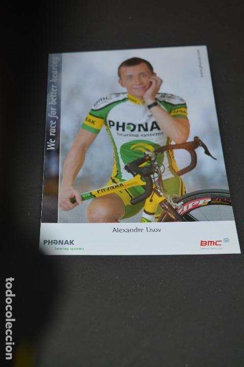 Coleccionismo deportivo: POSTAL DEL CICLISTA ALEXANDRE USOV (PHONAK) - Foto 1