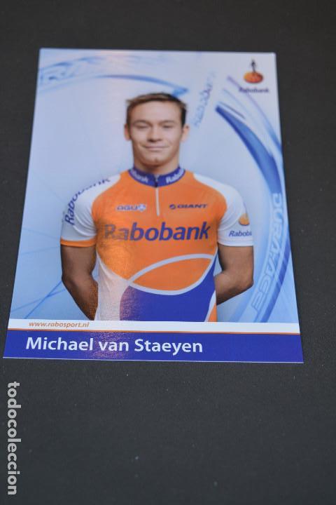 Coleccionismo deportivo: POSTAL DEL CICLISTA MICHAEL VAN STAEYEN (RABOBANK) - Foto 1