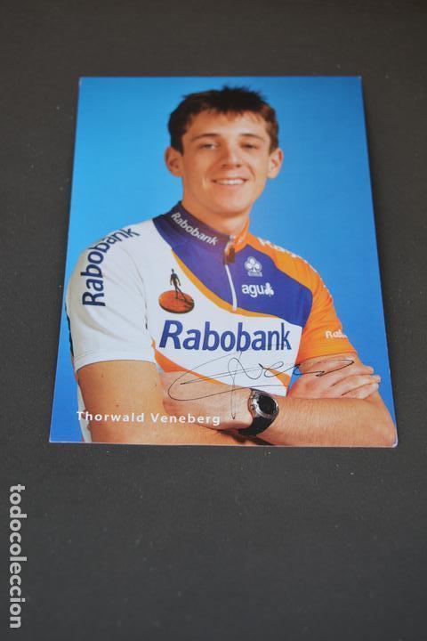 Coleccionismo deportivo: POSTAL DEL CICLISTA THORWALD VENEBERG (RABOBANK) - Foto 1