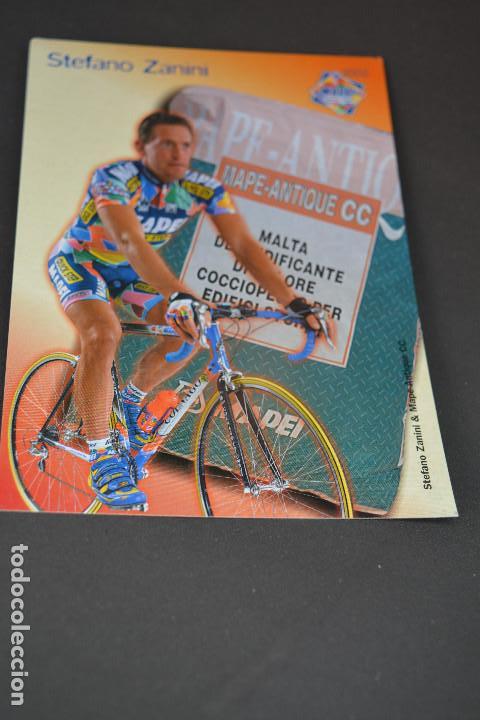 Coleccionismo deportivo: POSTAL DEL CICLISTA STEFANO ZANINI (MAPEI QUICK STEP) - Foto 1