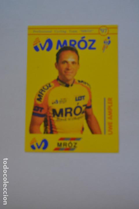 Coleccionismo deportivo: POSTAL DEL CICLISTA UWE AMPLER (MROZ) - Foto 1
