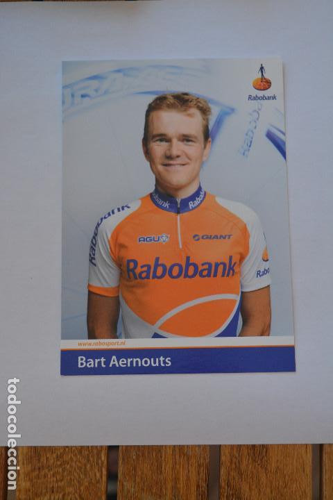 Coleccionismo deportivo: POSTAL DEL CICLISTA BART AERNOUTS (RABOBANK) - Foto 1