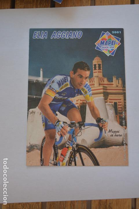 Coleccionismo deportivo: POSTAL DEL CICLISTA ELIA AGGIANO (MAPEI QUICK STEP) - Foto 1