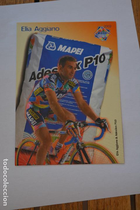 Coleccionismo deportivo: POSTAL DEL CICLISTA ELIA AGGIANO (MAPEI QUICK STEP) - Foto 1