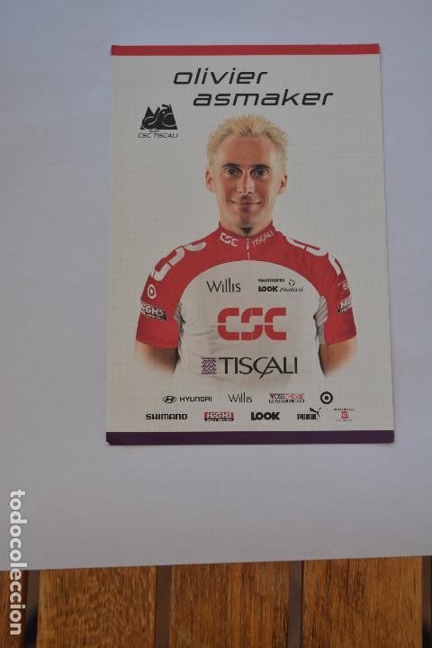 Coleccionismo deportivo: 9POSTAL DEL CICLISTA OLIVIER ASMAKER (CSC) - Foto 1