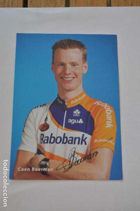 Coleccionismo deportivo: POSTAL DEL CICLISTA COEN BOERMAN (RABOBANK) - Foto 1