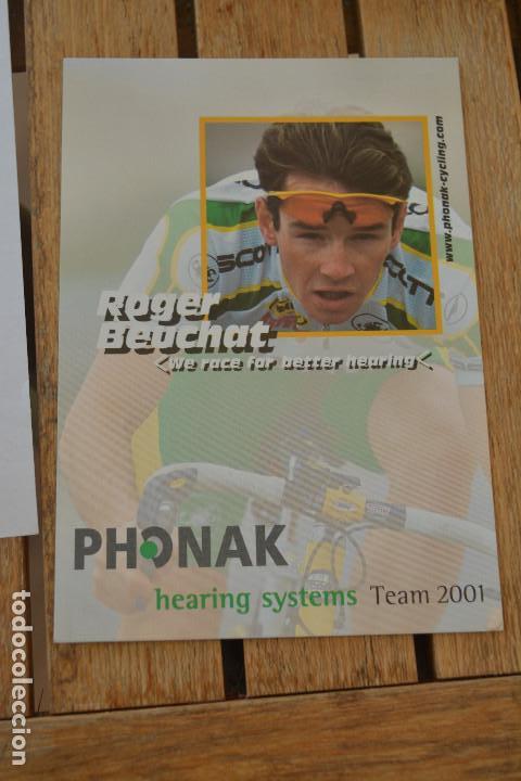 Coleccionismo deportivo: POSTAL DEL CICLISTA ROGER BEUCHAT (PHONAK) - Foto 1