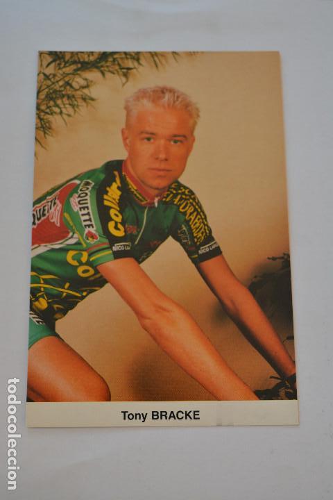 Coleccionismo deportivo: POSTAL DEL CICLISTA TONY BRACKE (COLLSTROP) - Foto 1