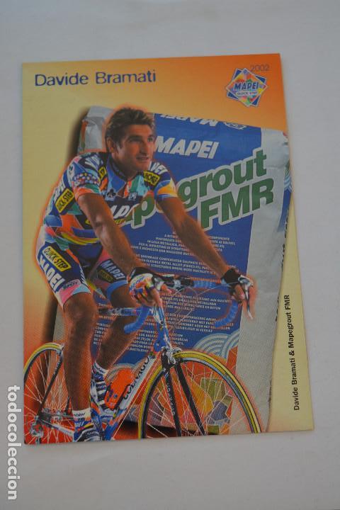 Coleccionismo deportivo: POSTAL DEL CICLISTA DAVIDE BRAMATI (MAPEI QUICK STEP) - Foto 1