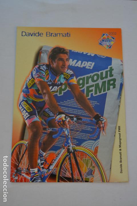 Coleccionismo deportivo: POSTAL DEL CICLISTA DAVIDE BRAMATI (MAPEI QUICK STEP) - Foto 1