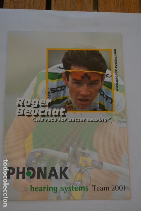 Coleccionismo deportivo: POSTAL DEL CICLISTA ROGER BEUCHAT (PHONAK) - Foto 1