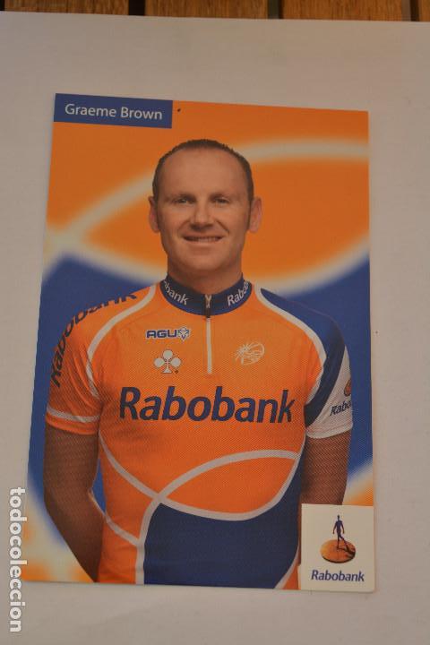 Coleccionismo deportivo: POSTAL DEL CICLISTA GRAEME BROWN (RABOBANK) - Foto 1