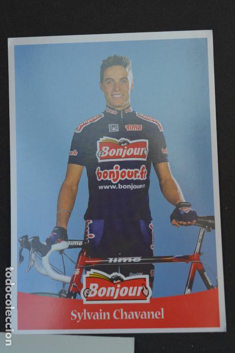 Coleccionismo deportivo: POSTAL DEL CICLISTA SYLVAIN CHAVANEL /BONJOUR) - Foto 1