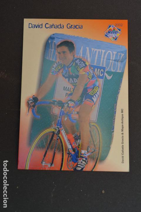 Coleccionismo deportivo: POSTAL DEL CICLISTA DAVID CA&Ntilde;ADA (MAPEI QUICK STEP) - Foto 1