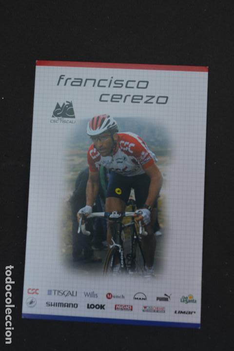 Coleccionismo deportivo: POSTAL DEL CICLISTA FRANCISCO CEREZO (CSC) - Foto 1