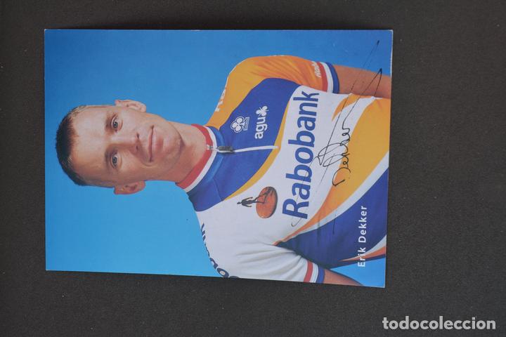 Coleccionismo deportivo: POSTAL DEL CICLISTA ERIK DEKKER (RABOBANK) - Foto 1