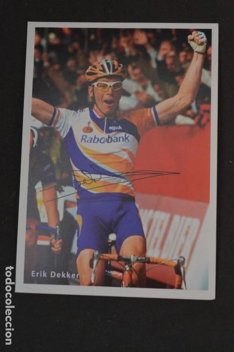 Coleccionismo deportivo: POSTAL DEL CICLISTA ERIK DEKKER (RABOBANK) - Foto 1