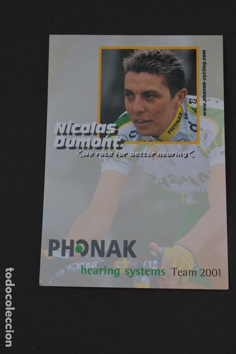 Coleccionismo deportivo: POSTAL DEL CICLISTA NICOLAS DUMONT (PHONAK) - Foto 1