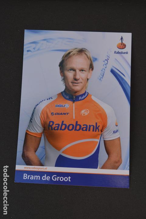 Coleccionismo deportivo: POSTAL DEL CICLISTA BRAM DE GROOT (RABOBANK) - Foto 1