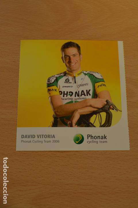 Coleccionismo deportivo: FOTO DEL CICLISTA DAVID VITORIA (PHONAK) - Foto 1