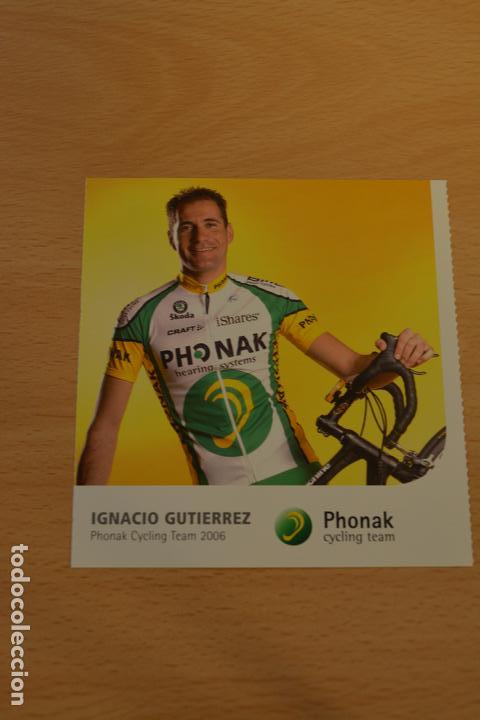 Coleccionismo deportivo: POSTAL DEL CICLISTA IGNACIO GUTIERREZ (PHONAK) - Foto 1