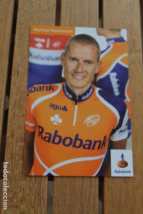 Coleccionismo deportivo: POSTAL DEL CICLISTA MICHAEL RASMUSSEN (RABOBAK) - Foto 1