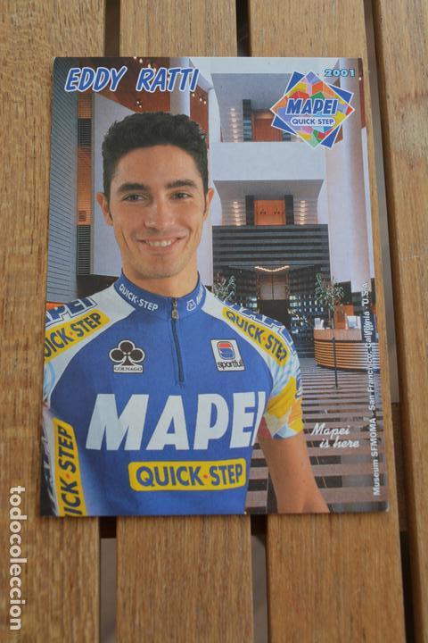 Coleccionismo deportivo: POSTAL DEL CICLISTA EDDY RATTI (MAPEI QUICK STEP) - Foto 1